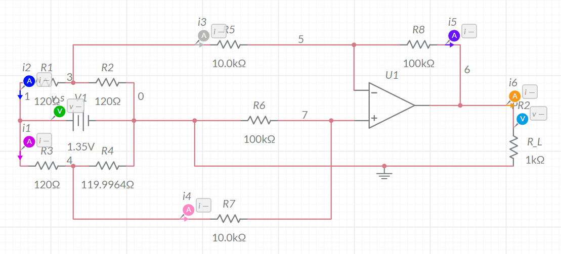 operational amplifier Strain gauge connected to opamp finding its range of measurement