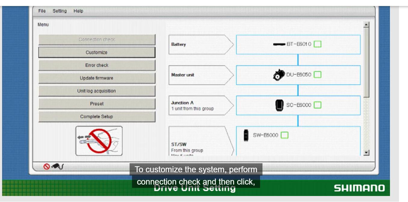 electric bike - Where is the Shimano e-tube project light connection