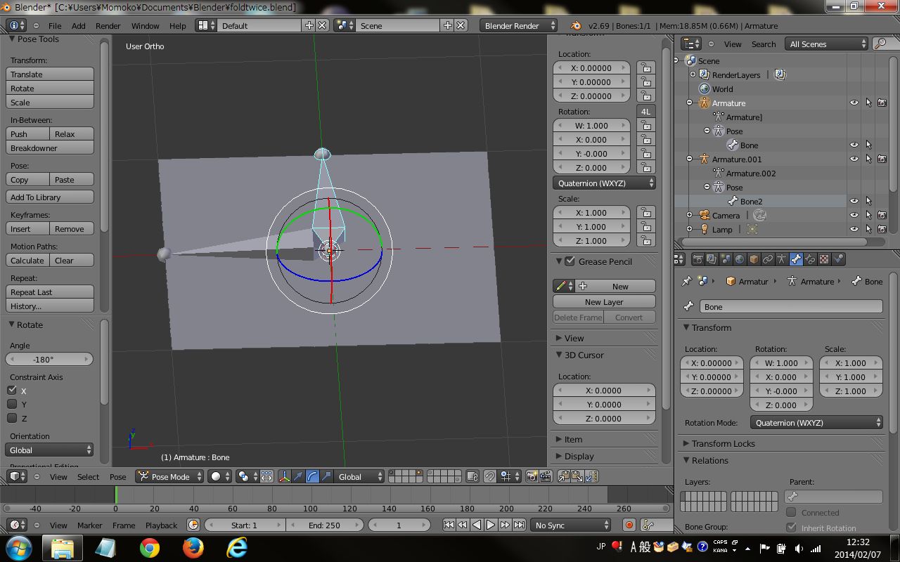 animation How to edit a rotated mesh in pose mode Blender Stack