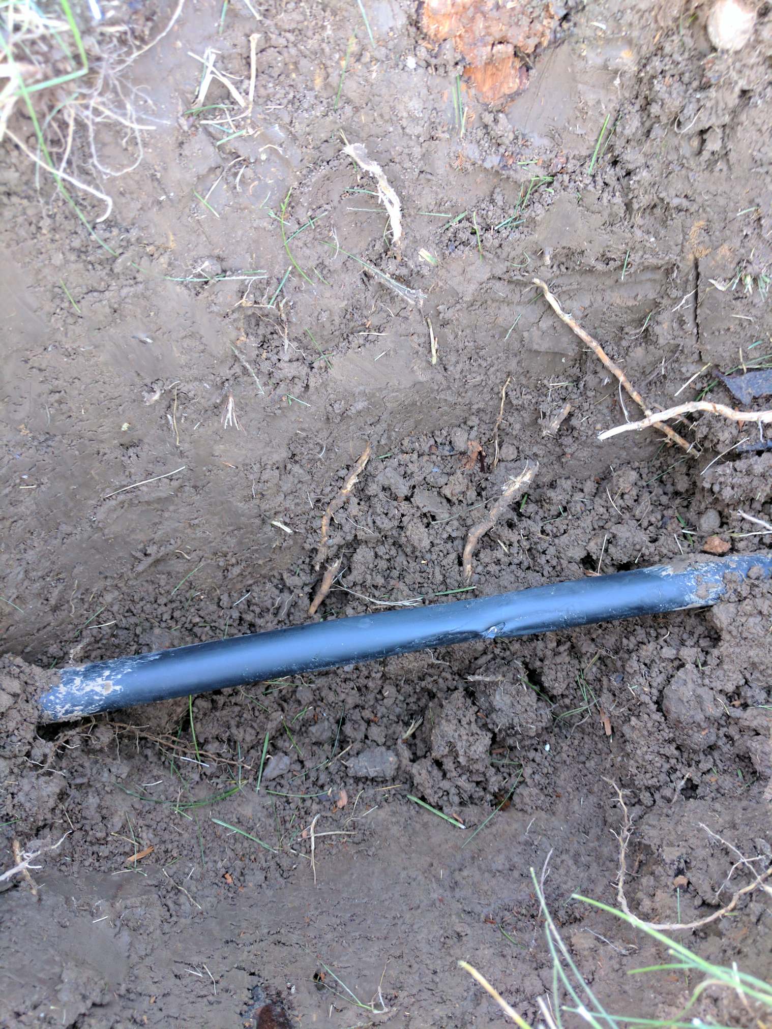 wiring Found PVC while digging, what is the purpose of the pipe I hit