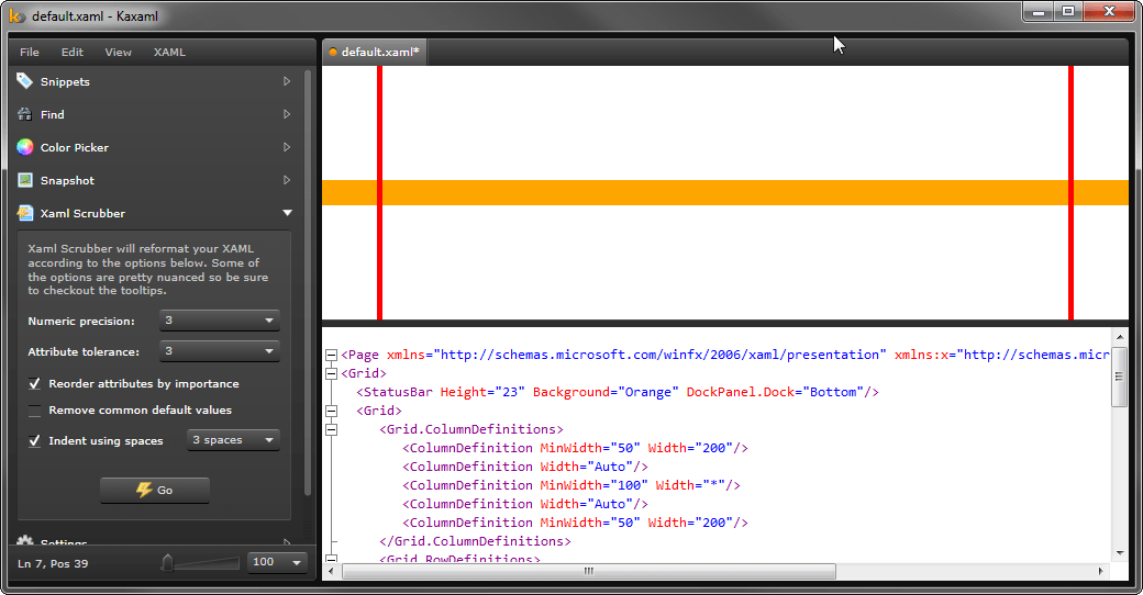 C WPF Grid/GridSplitter Stack Overflow