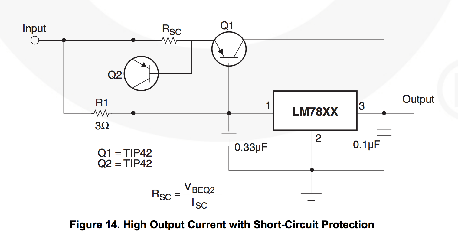 voltage regulator Polarities of high current bypass, and