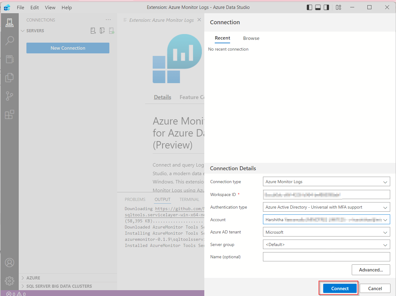 How to query Application Insight data using Azure Data Studio Stack