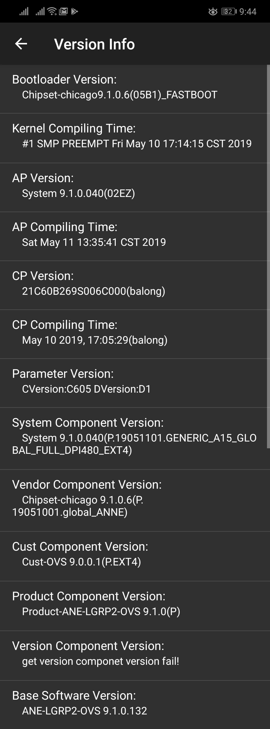 huawei Can't downgrade from EMUI 9.1 with dload