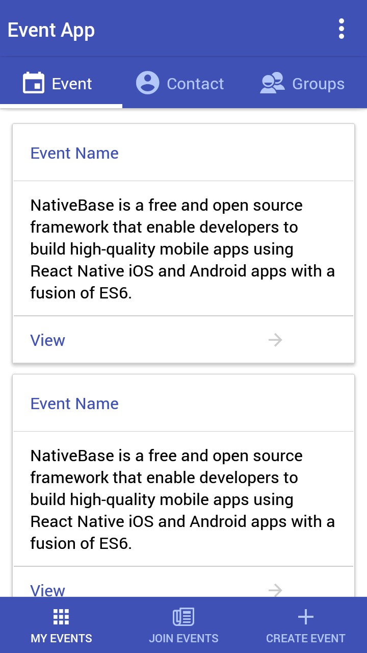 How to open another screen inside tab container in react
