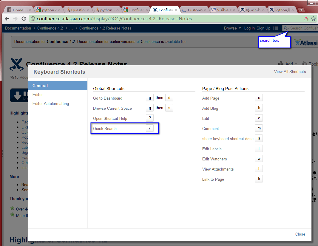 Is there keyboard shortcut to move input focus to the Google Search box
