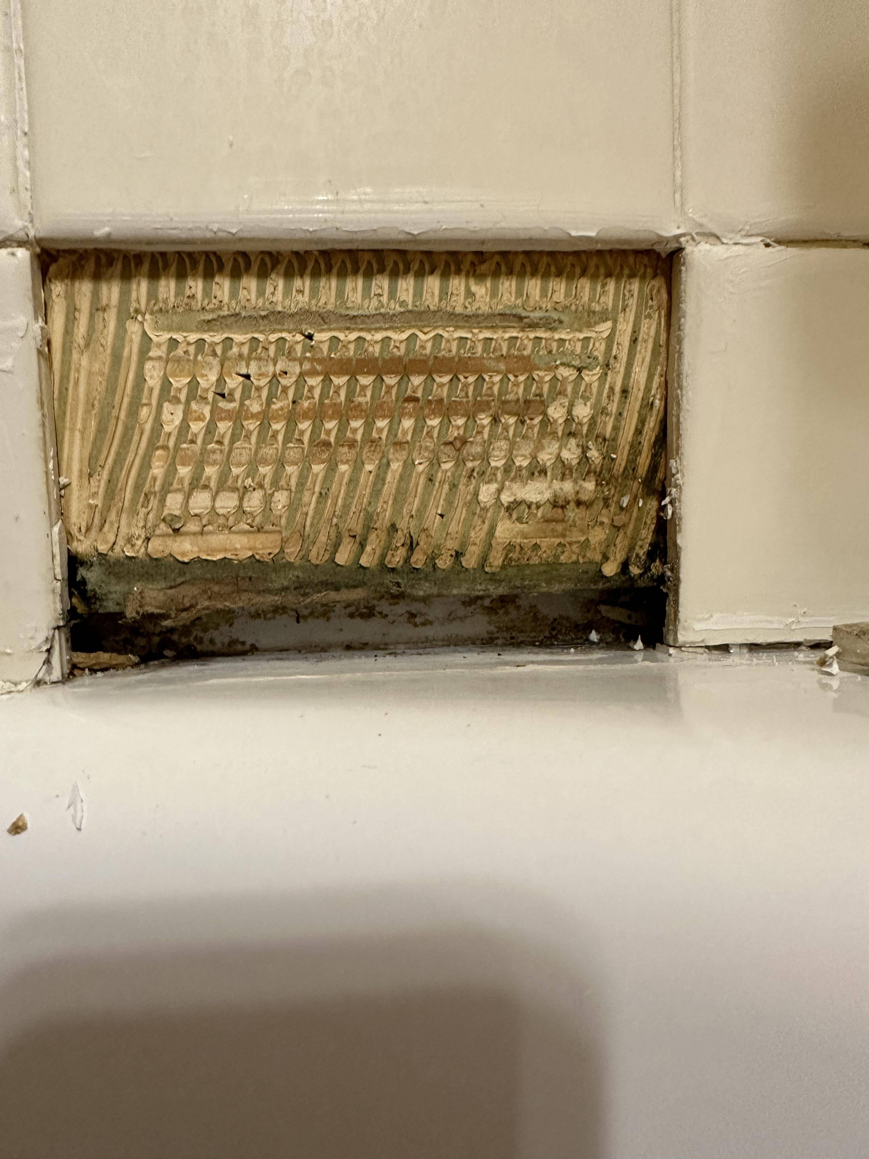 Possible water damage behind shower tile wall? Home Improvement Stack
