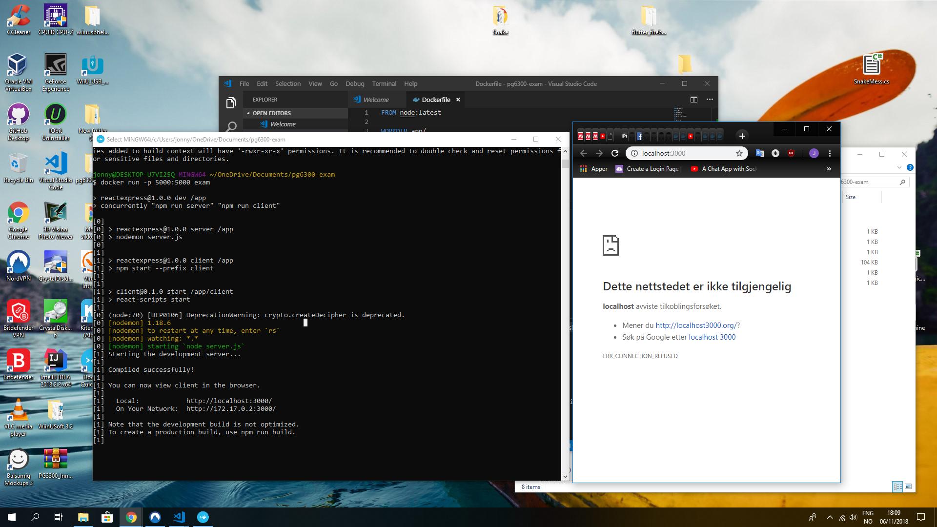 node.js how do I stack express and react app together