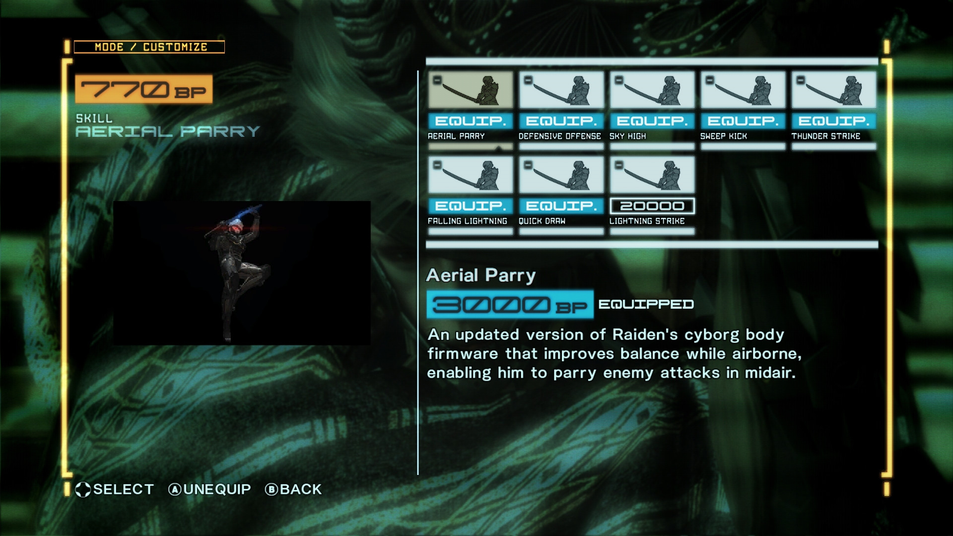 metal gear rising revengeance How do I air parry? Arqade
