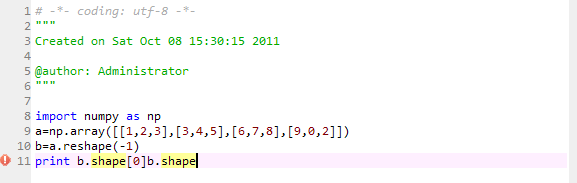 python/numpy how to get 2D array column length? Stack Overflow