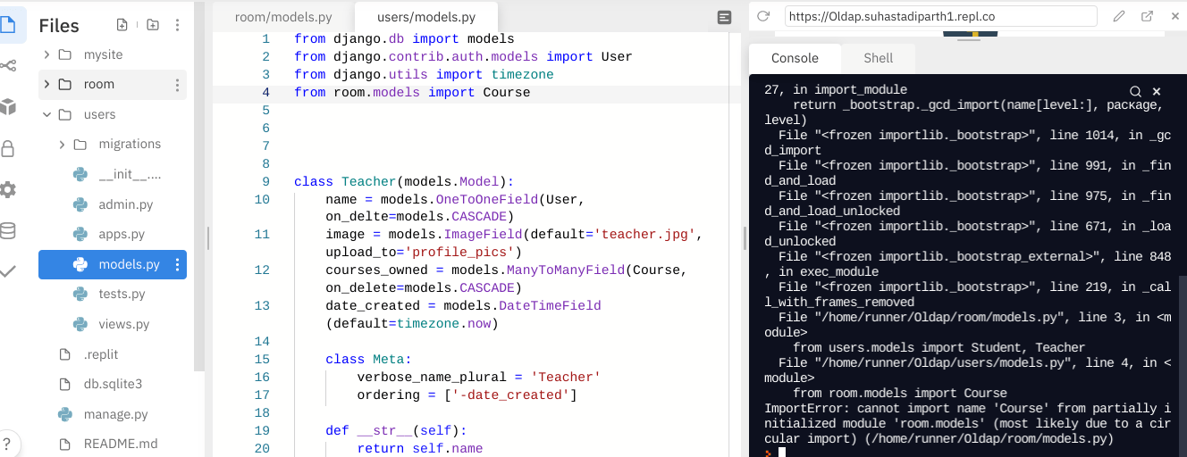 python How to import models.py from one app to another models.py in