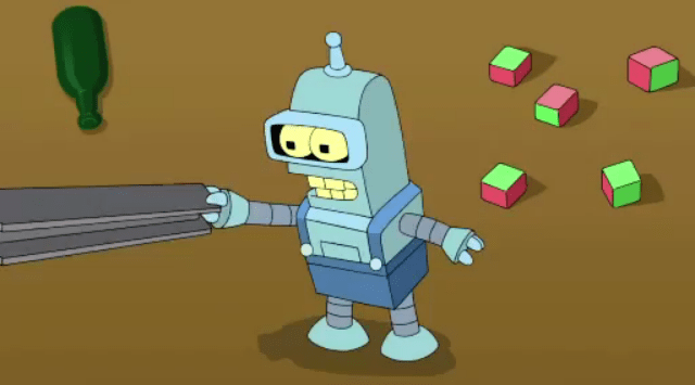 futurama Did Bender grow or did he replace his shell? Science