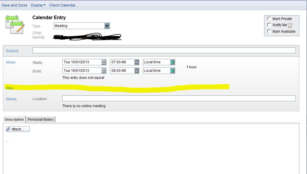 Create lotus notes New Calendar Entry via C Stack Overflow