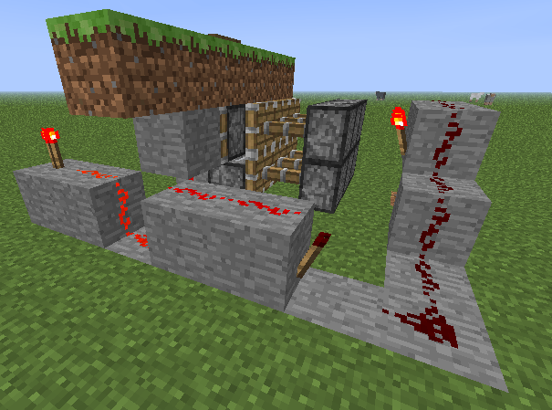 minecraft redstone Inverting pressure plate without powering piston