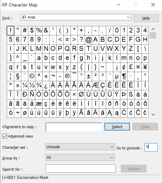 windows How to add a trademark or copyright symbol without the number