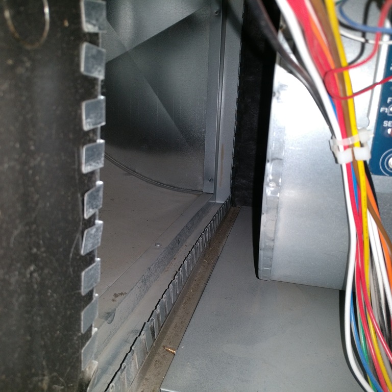 Is this convex bend in my furnace filter slot OK? Home Improvement