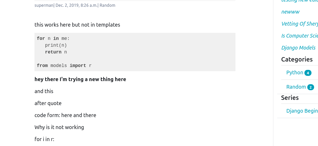 Blockquote Not working in CKEditor (Django) Stack Overflow