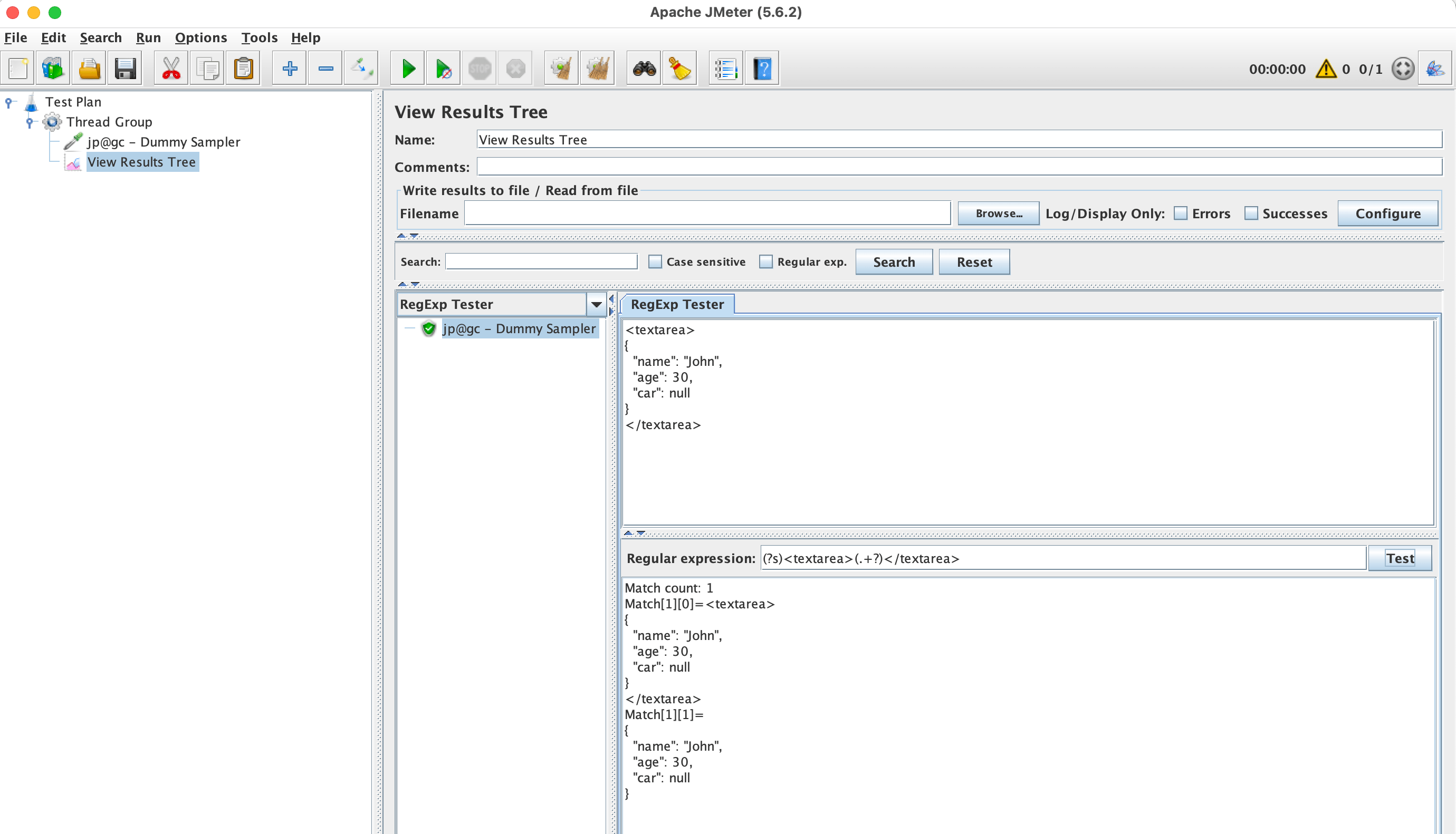 Regex extractor in JMeter to match text with multiple line breaks