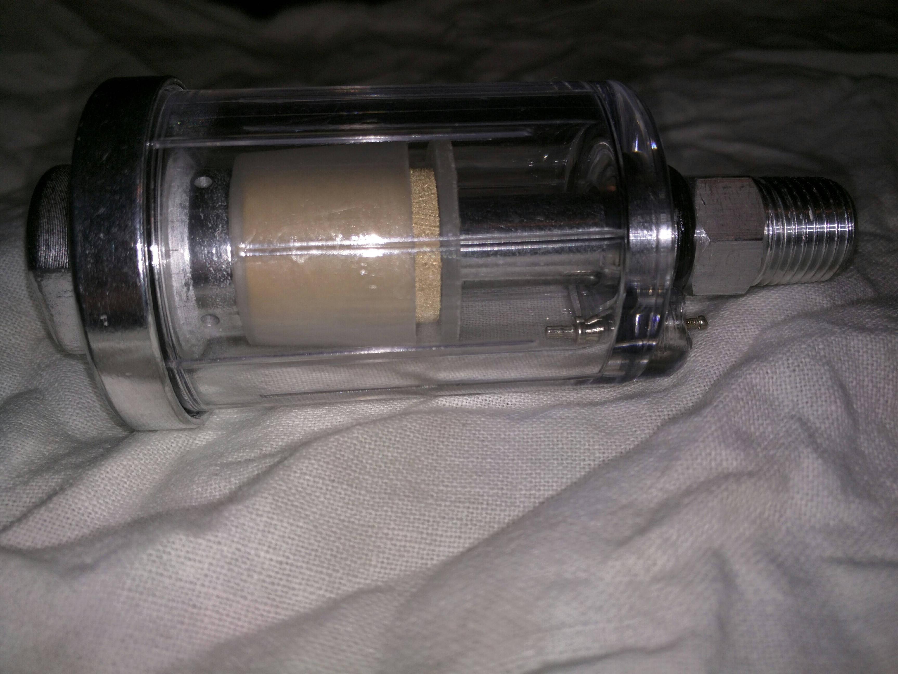tools Which way should air flow through this oil/water filter Home