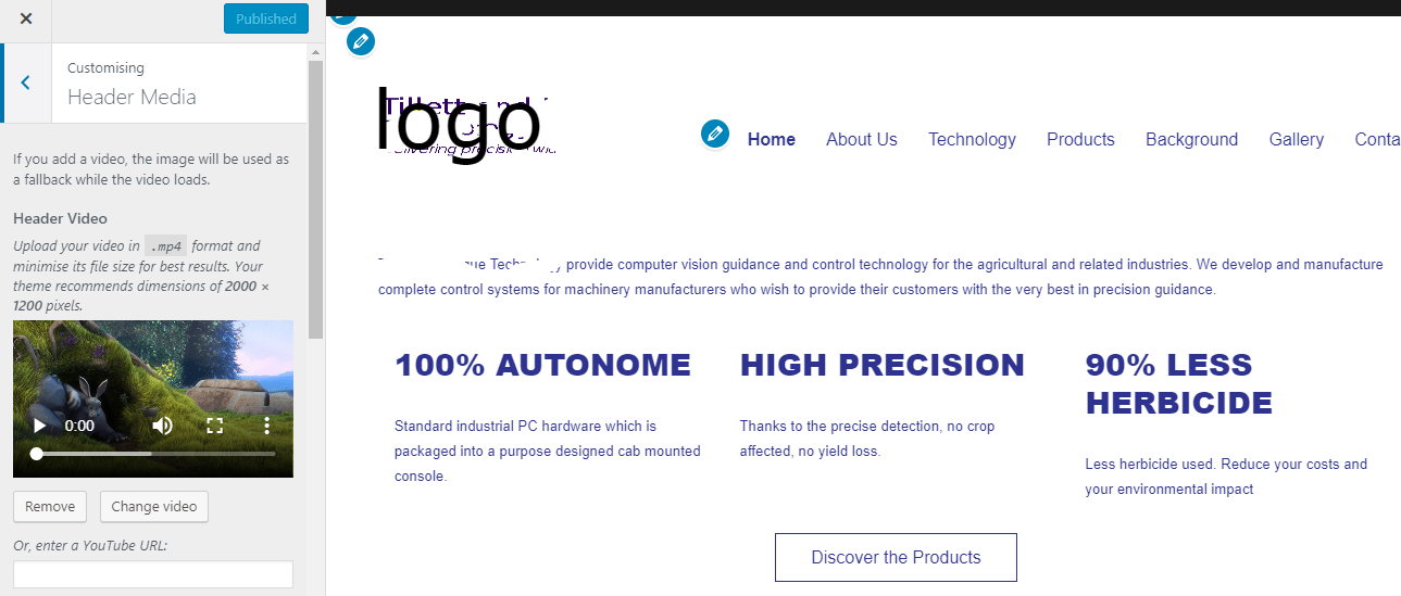 Video Header in 2016 theme WordPress Development Stack Exchange