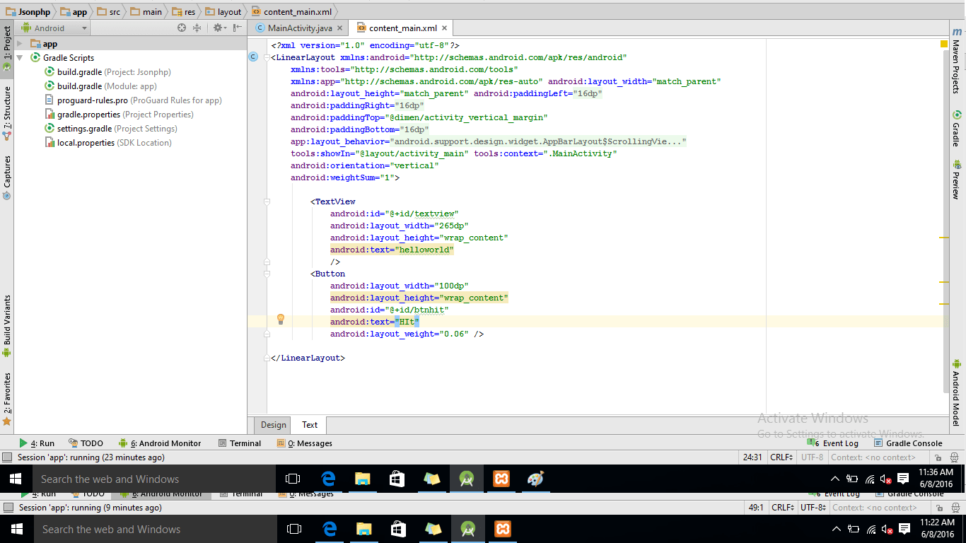 Caused by java.lang.ClassCastException android.widget.TextView cannot