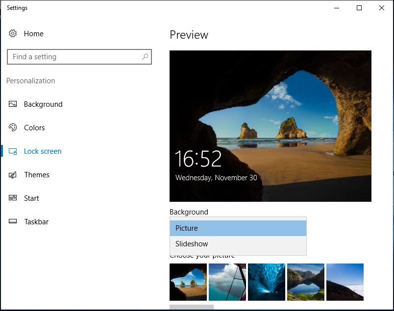 desktop customization Disable preliminary lock screen