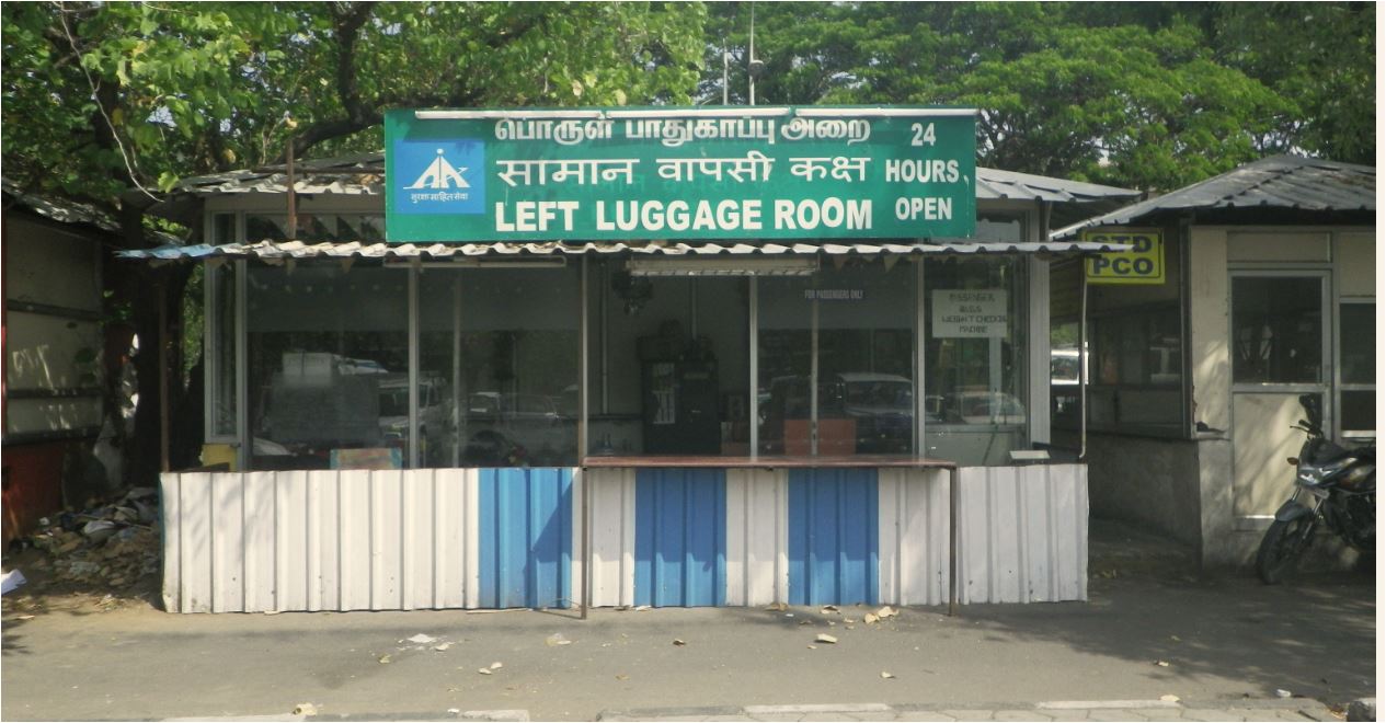 Left Luggage Facility in Chennai International Airport (MAA) Travel