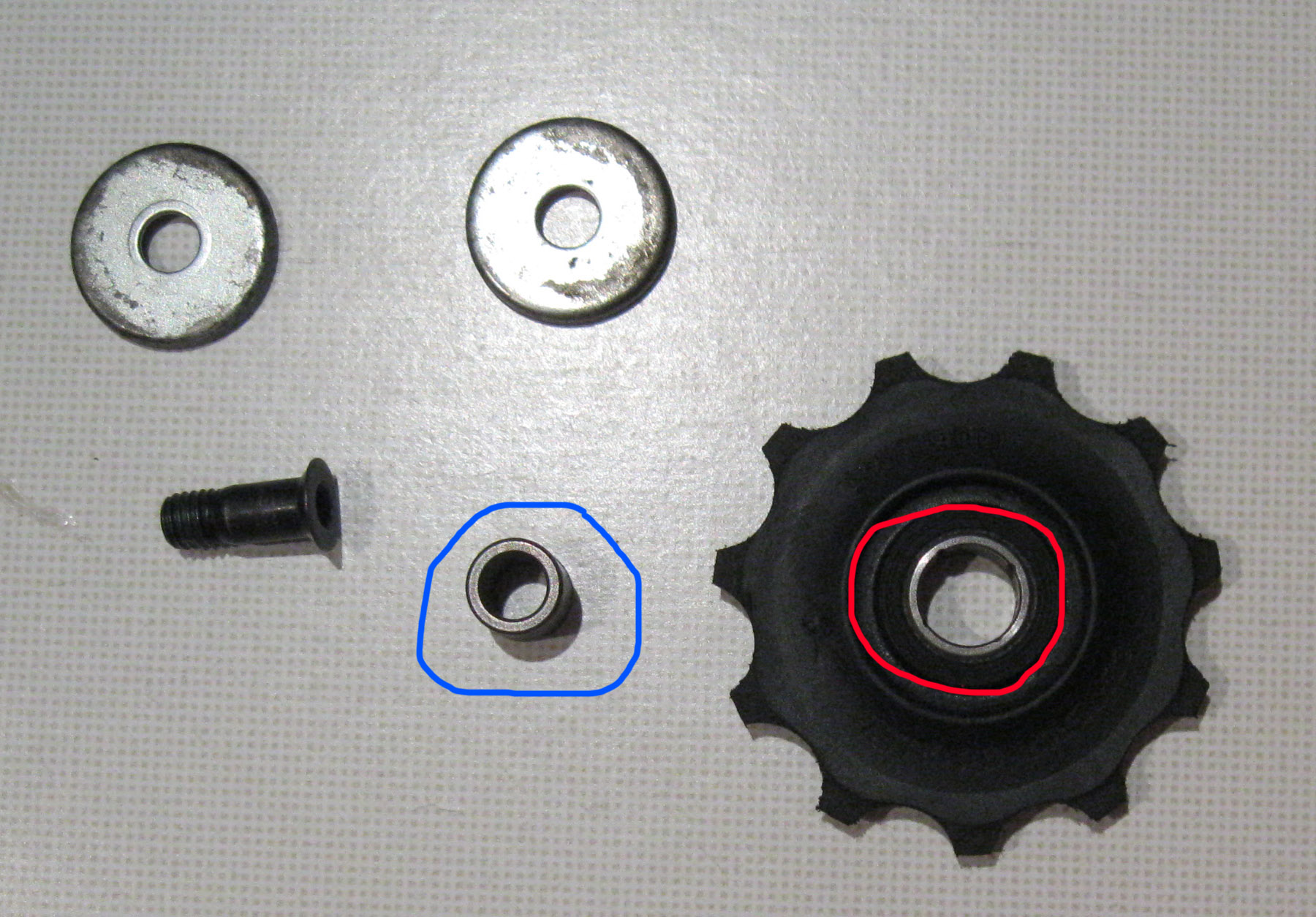 lubricant Should I lubricate rear derailleur wheels Bicycles Stack