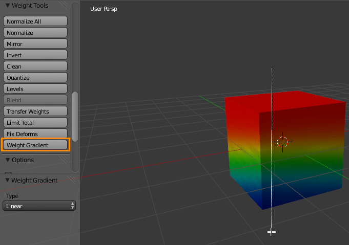 Weight Painting Degrade Effect? Blender Stack Exchange