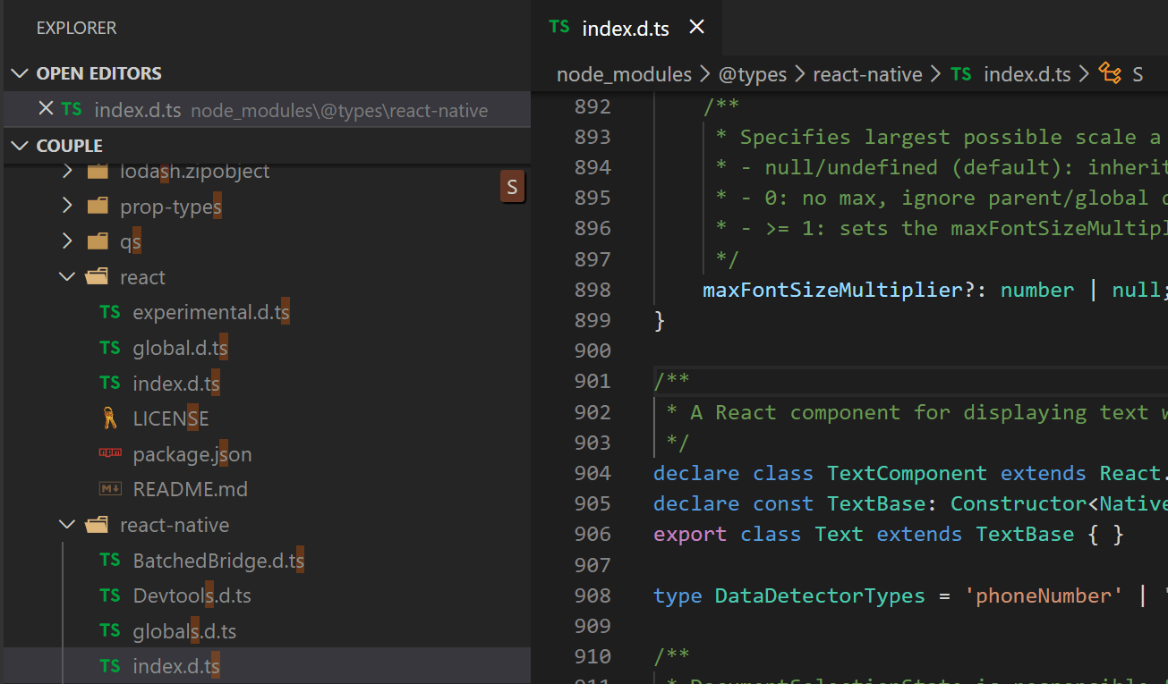 reactjs Expo cannot auto import Reactnative on Visual