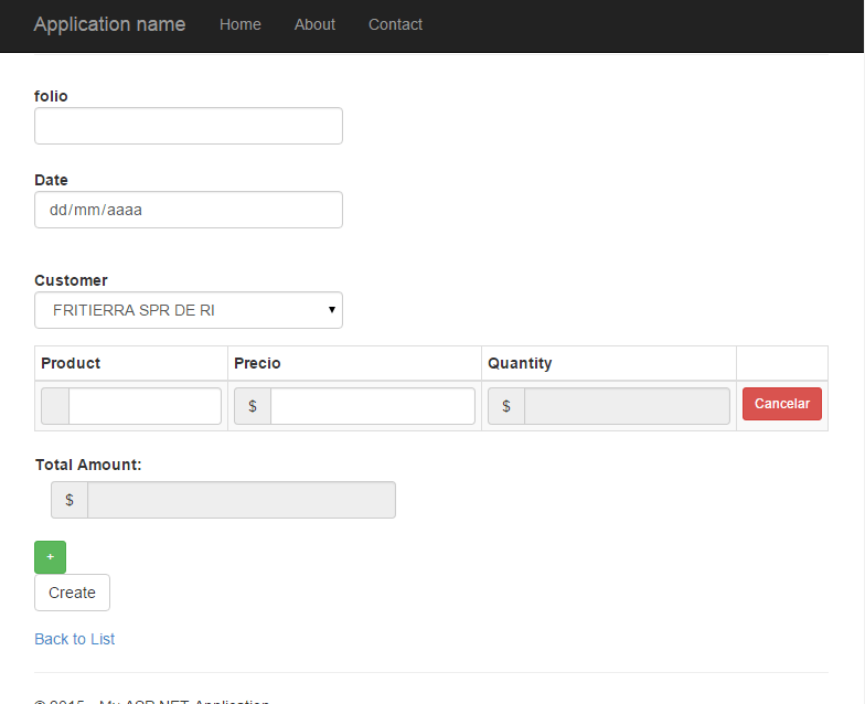 c How to Insert to Masterdetail tables in MVC 5 Stack