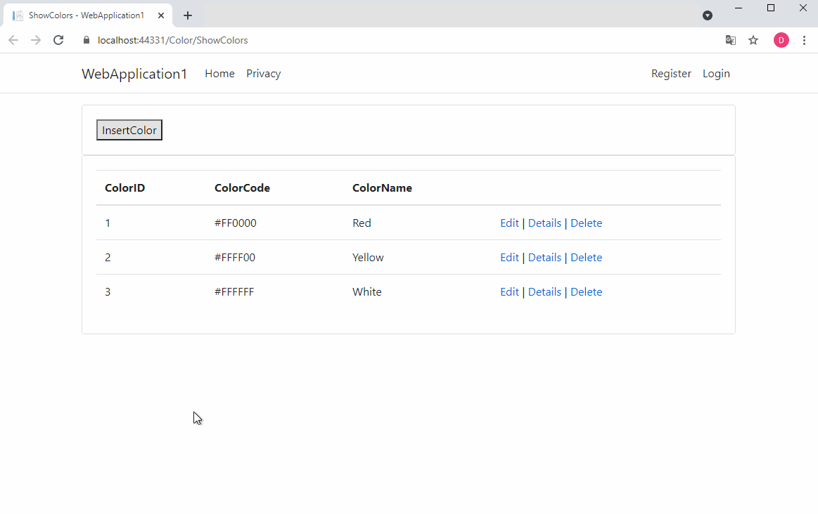 javascript Ajax post method works with problem, in core