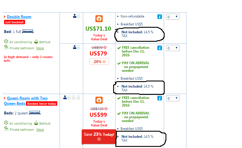 bookings Sales tax rate for hotel in Washington DC Travel Stack Exchange