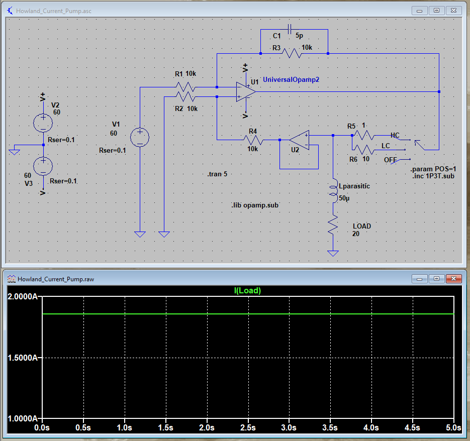 operational amplifier Multi range current source based on Howland