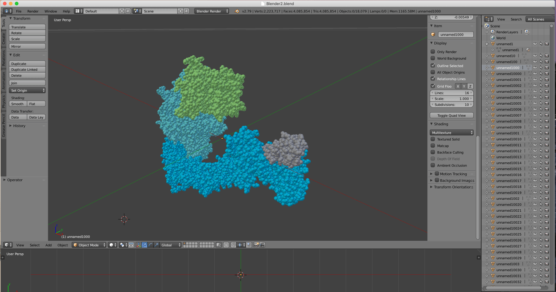 texture painting Grouping Meshes & adding materials to multiple