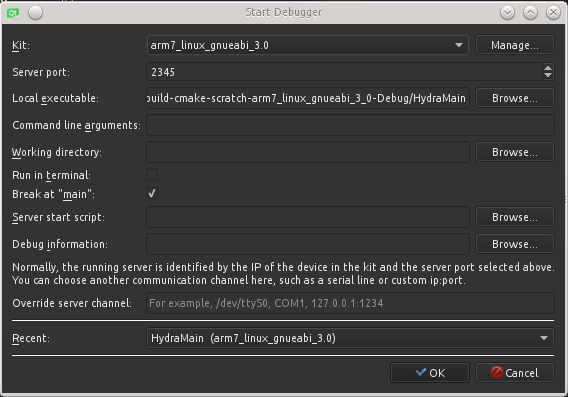gdb Qt Creator (4.5 beta) не удается подключиться к gdbserver