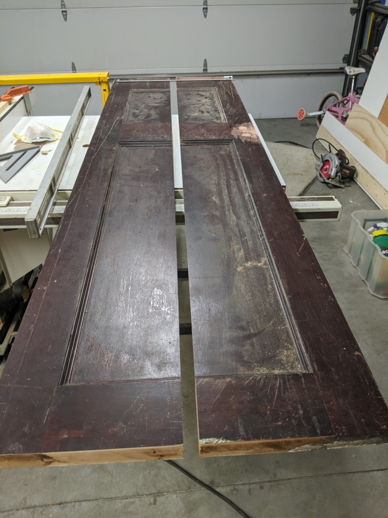 Wood Gluing two halves of a door together Love & Improve Life