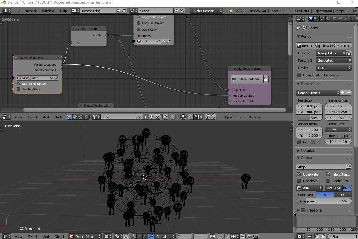 Orientation towards an other object with Animation Nodes