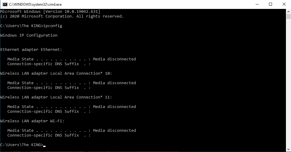 networking I have no IP address after resetting my network Super User