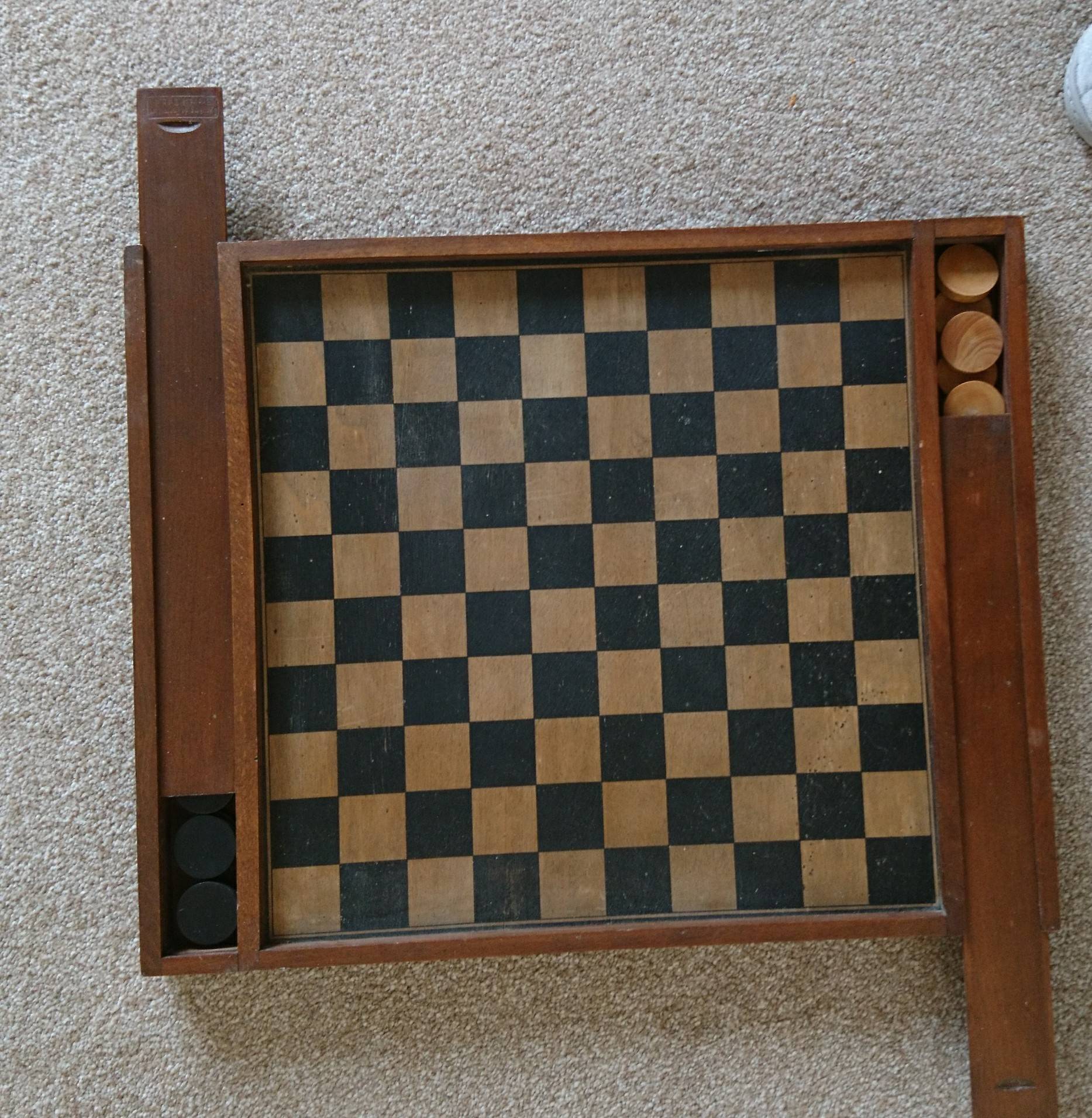 probably antique French game asking for identification Board & Card