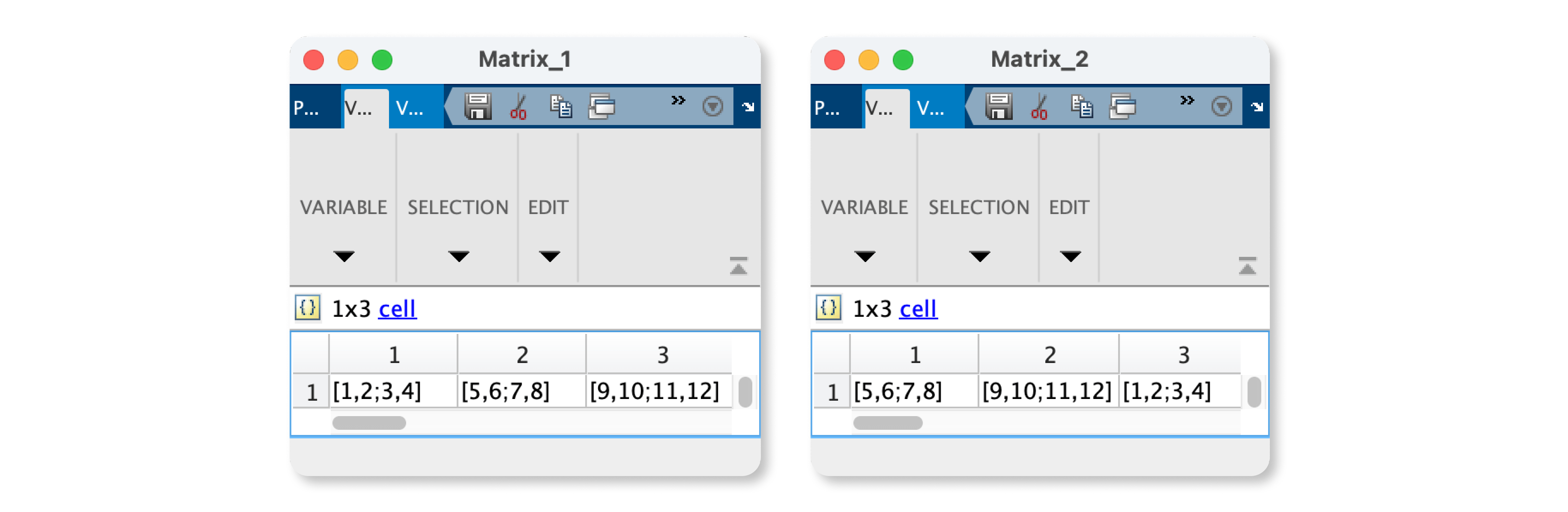 matrix Changing order of matrices in matlab Stack Overflow