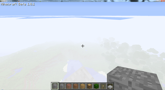 minecraft java edition If I'm already above the clouds how much