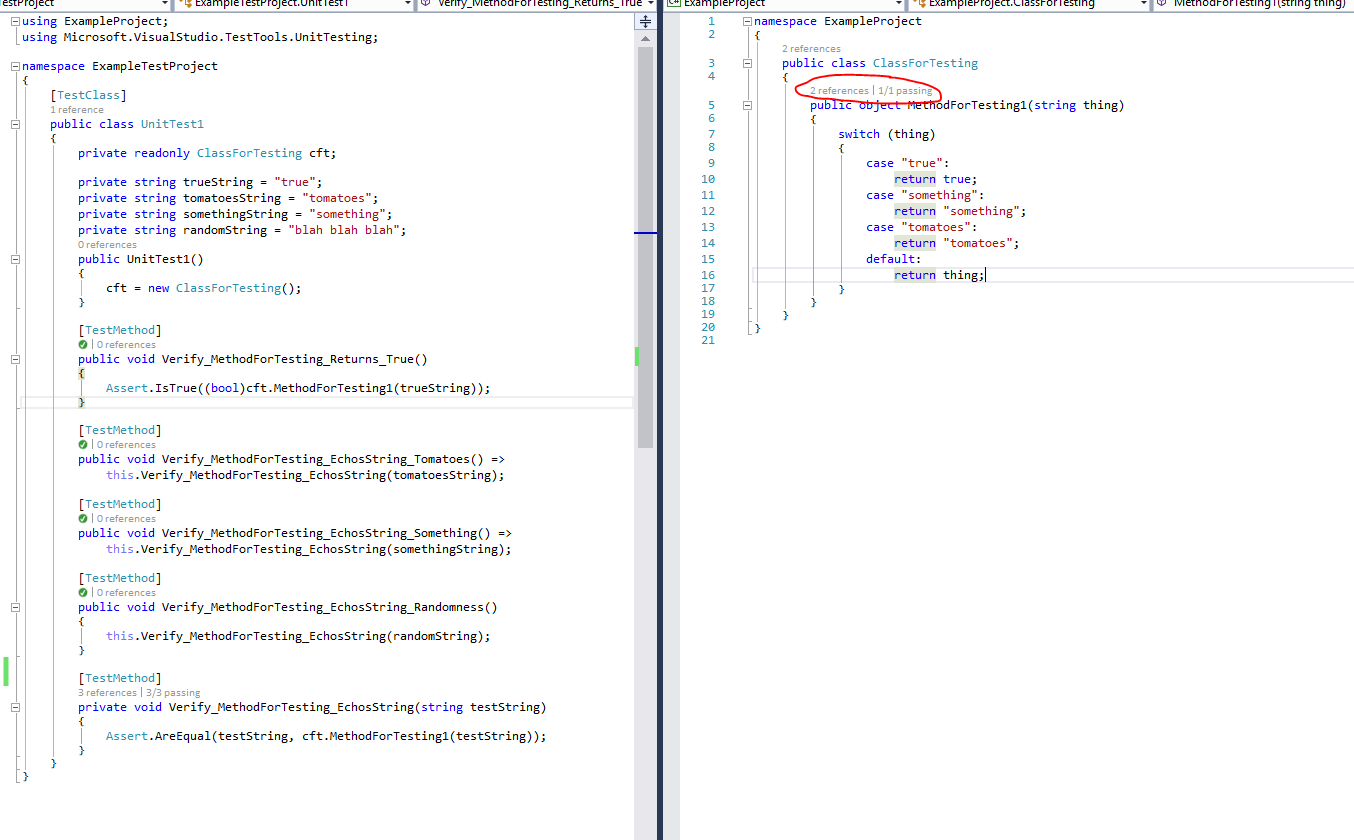 c Unit test not showing as covering method Stack Overflow