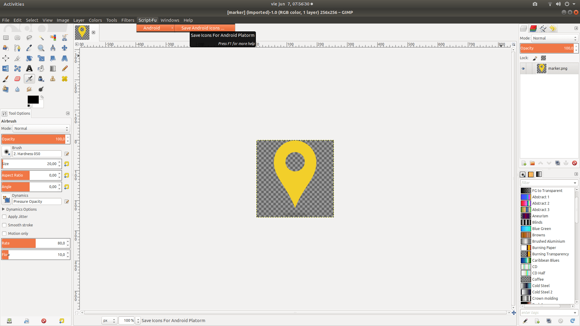How to change marker size in Google Maps API v3 with Android? Stack