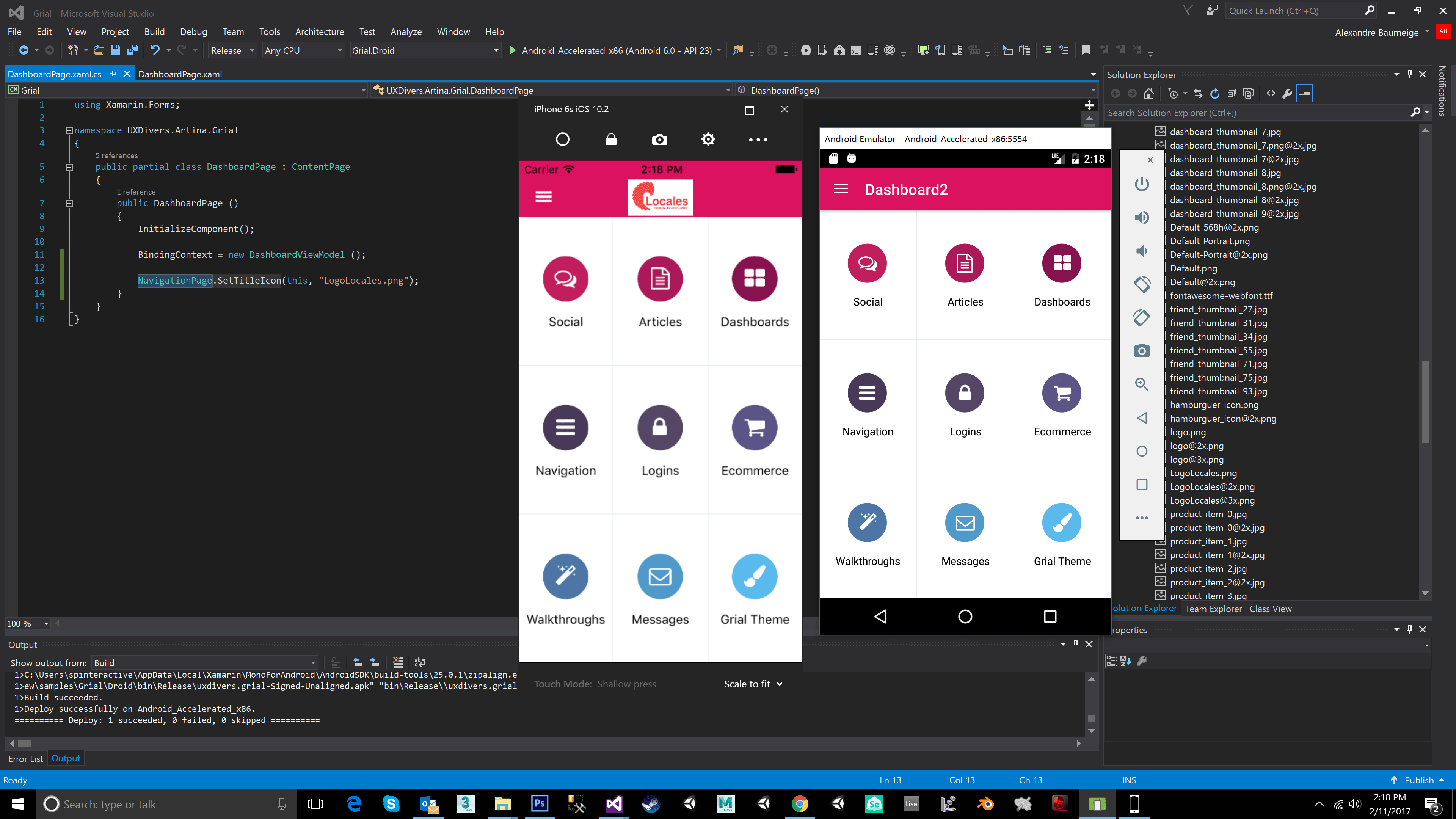 xamarin NavigationPage.SetTitleIcon works on iOS but not Android