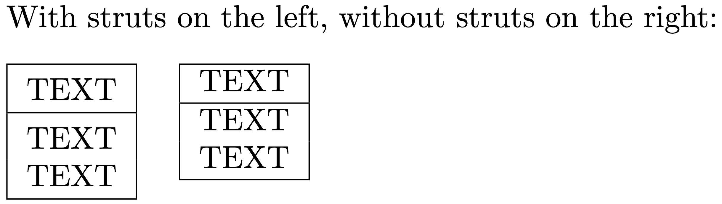 spacing Extra vertical space after \hline causes a gap in the right