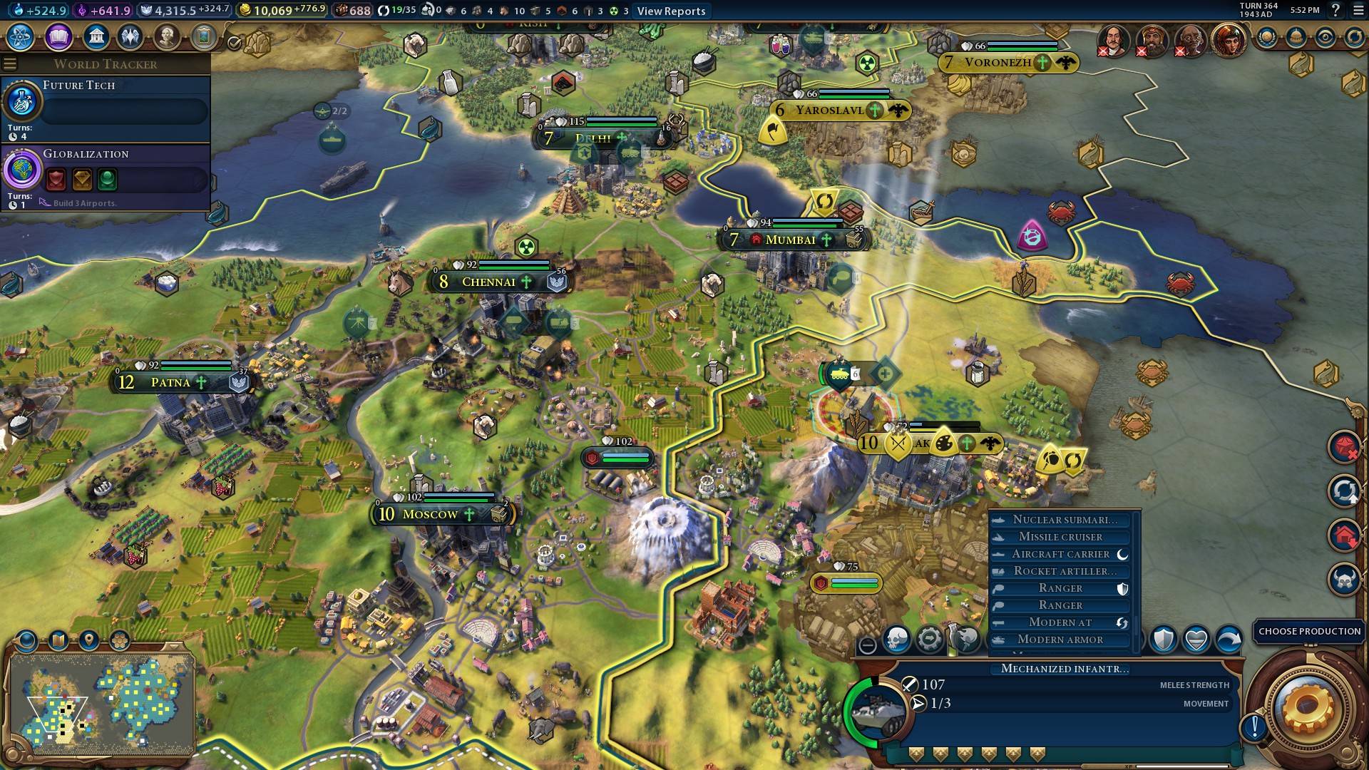 civilization 6 Military report Arqade