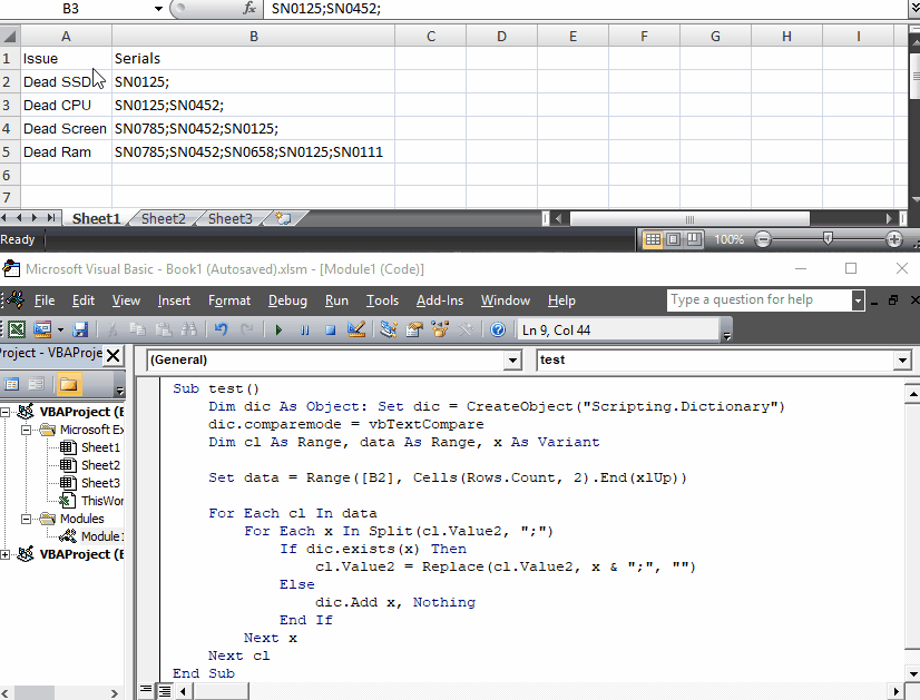 excel Remove duplicates without shifting cells Stack