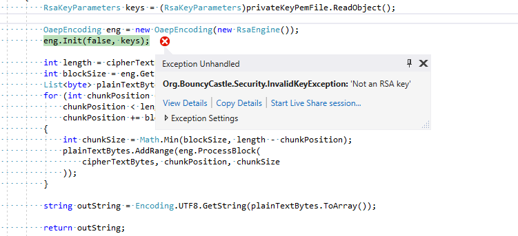 encryption Cannot decrypt in C an encrypted string done by openssl