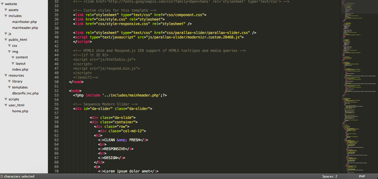 html folder structure in php project Stack Overflow